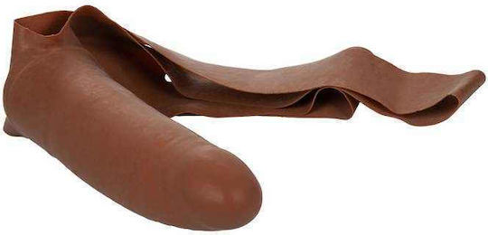 Calexotics Accommodator με Dildo 12.75cm σε Καφέ Χρώμα
