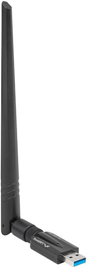Lanberg NC-1200-WIE Αντάπτορας Δικτύου USB με Ασύρματη Σύνδεση Wi-Fi 1200Mbps και Αποσπώμενη Κεραία