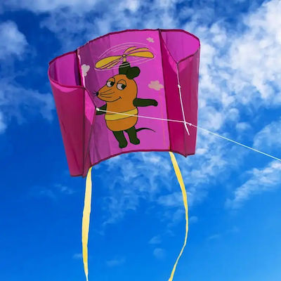 Elliot Stunt Kite Fabric Kite with Tail 33x43cm