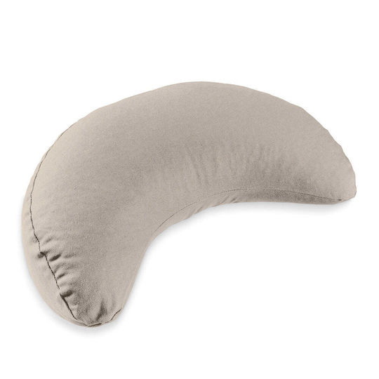 Lotus Crafts Shanti Yoga Pillow Light Taupe in Gray Color