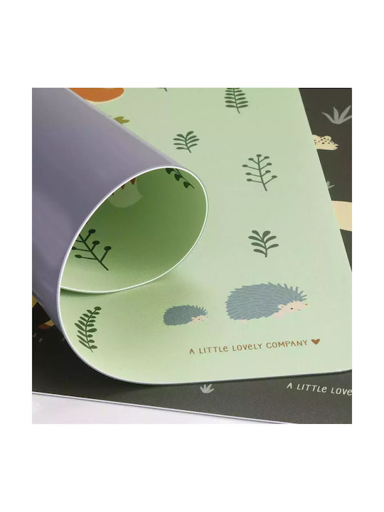 A Little Lovely Company Plastic Placemat Forest Friends Green 43x34cm