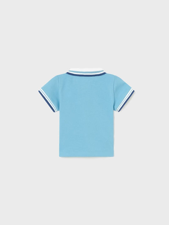 Mayoral Kids Polo Short Sleeve Turquoise