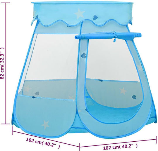 vidaXL Kids Play Tent for 3+ years Blue