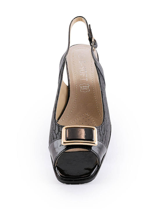 Peep Toe Black Medium Heels 41_1955 84 1955