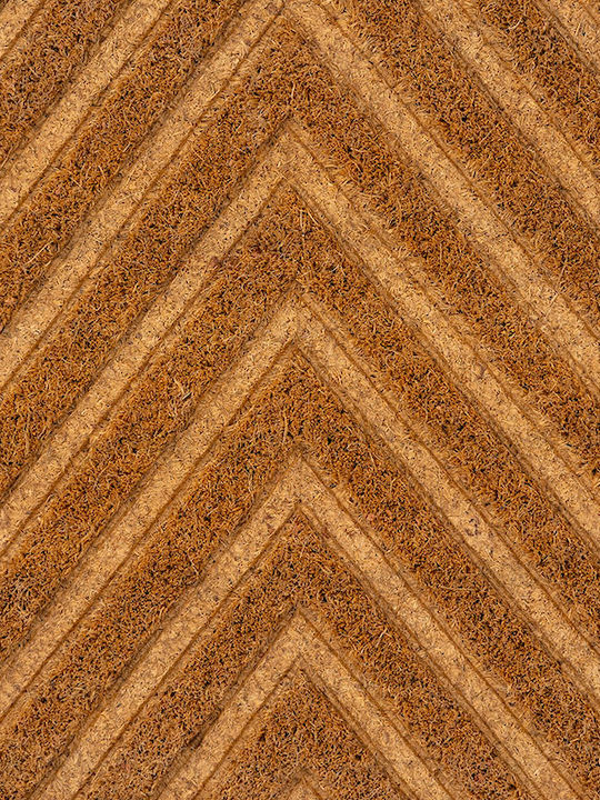 Atmosphera Doormat Made of Coconut Tree Fv Coco Engraved Brown 38x58cm