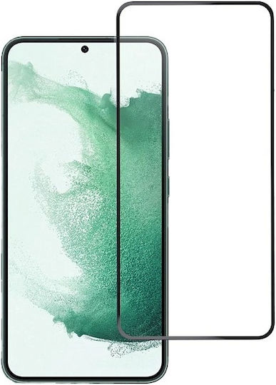 Blue Star 5D Vollkleber Vollflächig gehärtetes Glas Schwarz (Galaxy S23+)