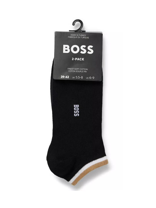 Hugo Boss Men's Socks Black 2Pack