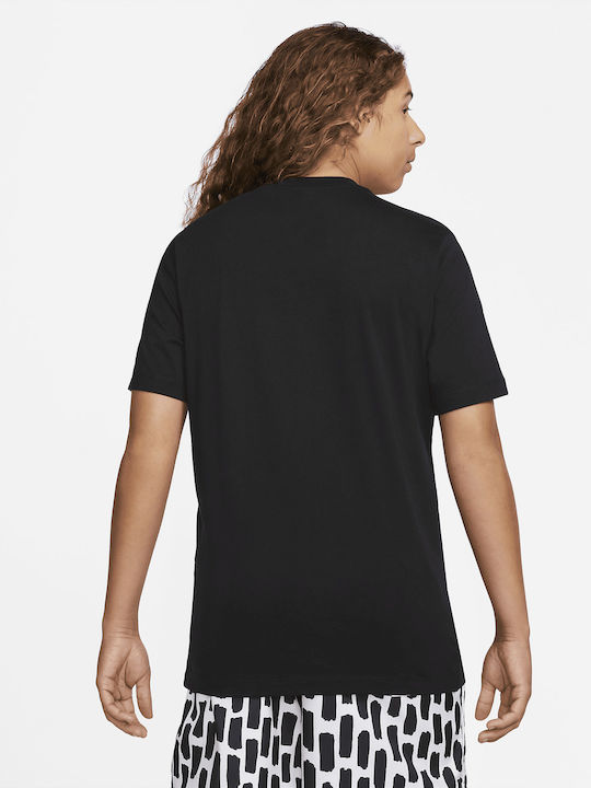 Nike Sportswear T-shirt Bărbătesc cu Mânecă Scurtă Negru