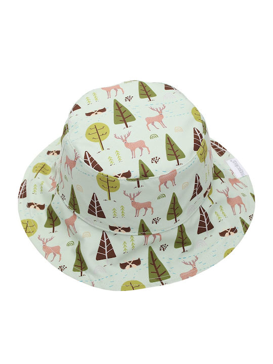 Flapjackkids Kids' Hat Bucket Fabric Sunscreen Moose Cottage Multicolour