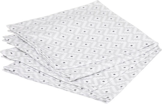 Atmosphera Etnik Küchentücher aus 100% Baumwolle in Weißer Farbe 40x40cm 4 Stück Atmosphera Etnik Küchentücher aus 100% Baumwolle in Weißer Farbe 40x40cm 4 Stück