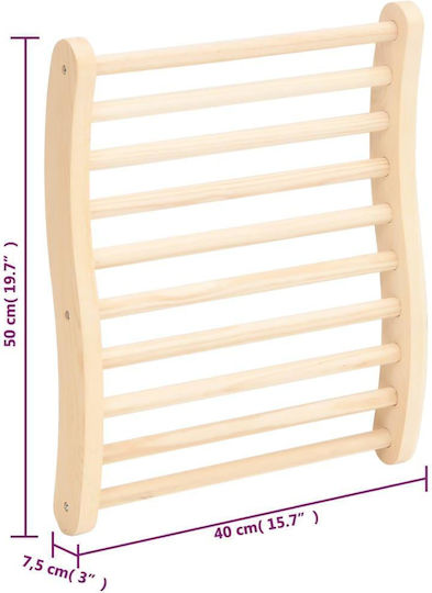 vidaXL "S" Shaped Sauna Back