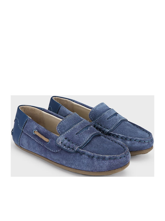 Mayoral Boys Suede Slip-On Moccasins Blue