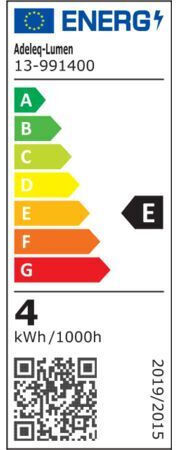 Adeleq LED Bulb 4W Fluorescent Type for Socket G9 and Shape T8 Warm White 400lm