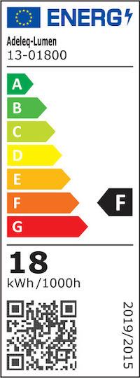 Adeleq LED Bulb 18W Fluorescent Type 120εκ. for Socket G13 and Shape T8 Warm White 1800lm