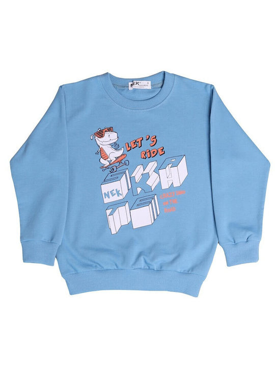 Nek Kids Wear Kids Sweatpants Set Light Blue 2pcs