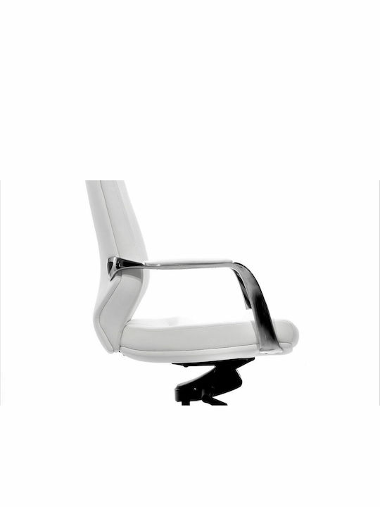 ΘΕΣΙΣ Elegant Καρέκλα Διευθυντική με Ανάκλιση White
