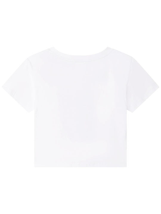 Michael Kors Kids Crop Top Short Sleeve White