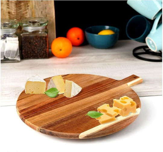 Excellent Houseware Επιφάνεια Κοπής Ξύλινη Καφέ 40x33cm