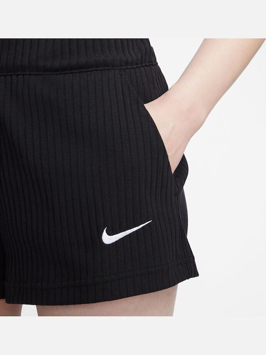Sportswear Γυναικείο Ψηλόμεσο Αθλητικό Σορτς Μαύρο