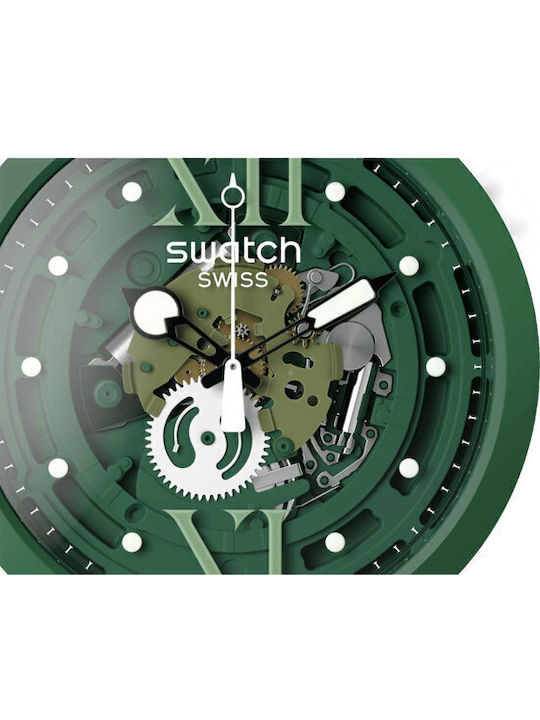 Swatch Swatch Damen Uhr mit Grün Kautschukarmband
