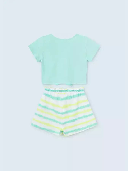 Mayoral Kids Set with Shorts Summer 2pcs Turquoise