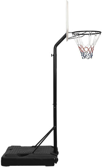 vidaXL Adjustable Basketball Hoop with Backboard 237-307cm