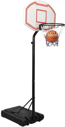 vidaXL Adjustable Basketball Hoop with Backboard 237-307cm