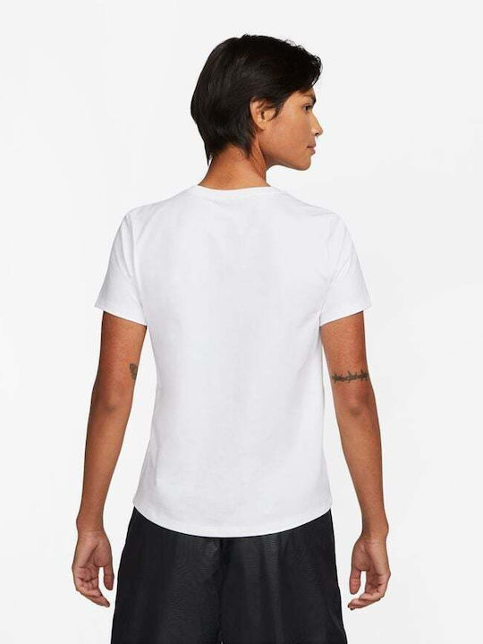 Nike Damen Sportlich T-shirt Weiß