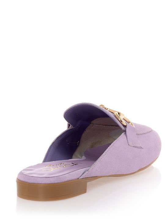 Sante Suede Mules Λιλά Sante Suede Mules Λιλά