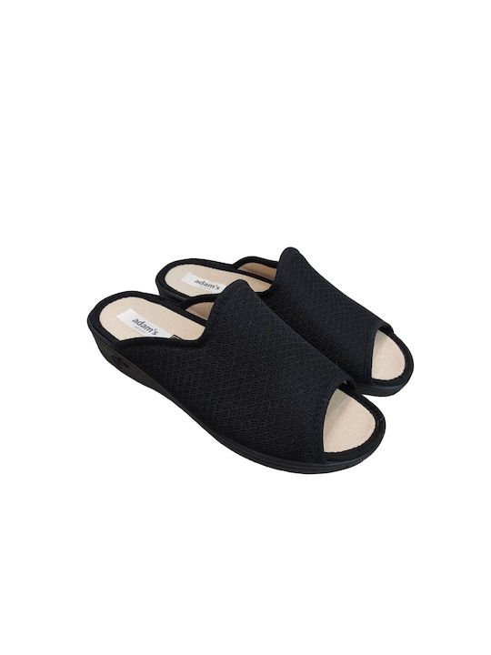 Adam's Shoes Winter Women's Slippers in Black color