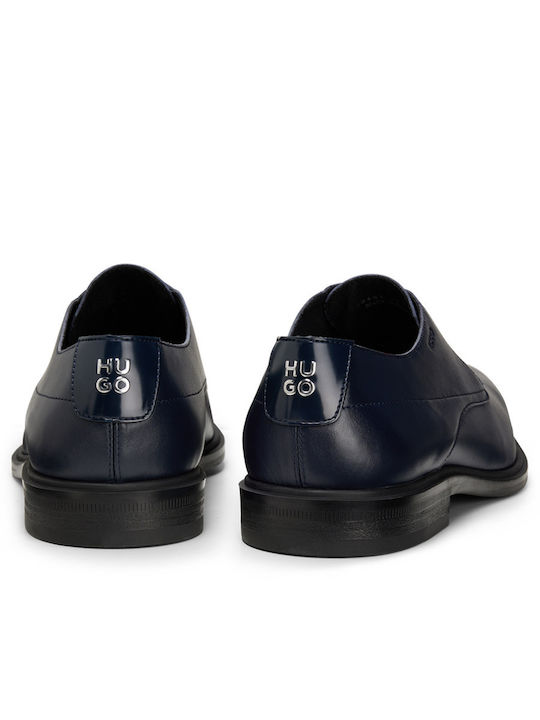 Kerr Men's Leather Dress Shoes Navy Blue