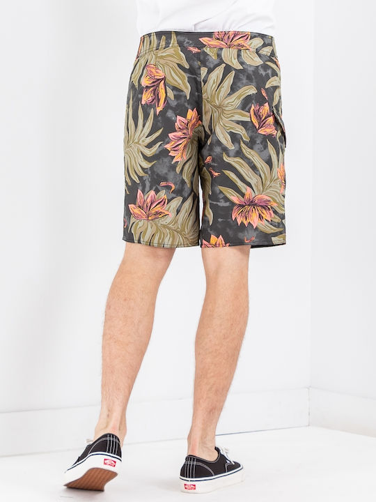 Volcom Herren Badebekleidung Bermuda Rinsed Black Blumen