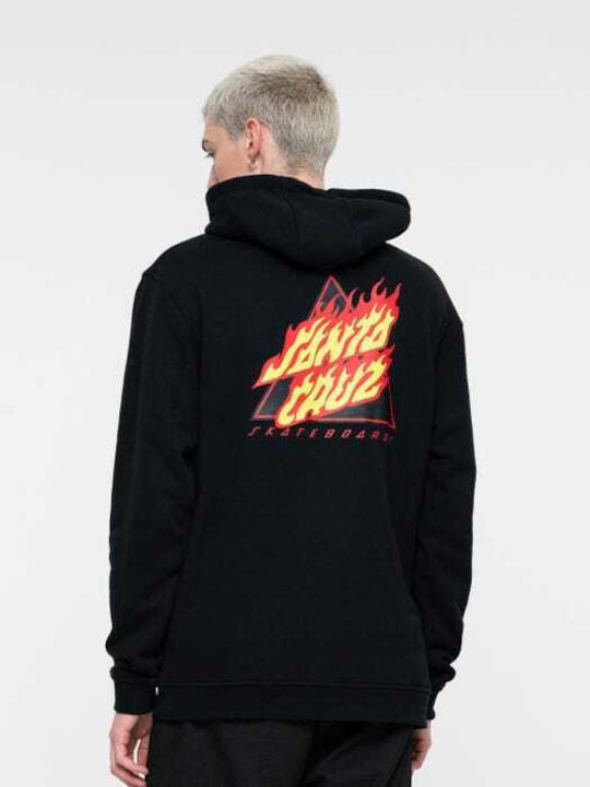 Sweatshirt mit Kapuze Schwarz