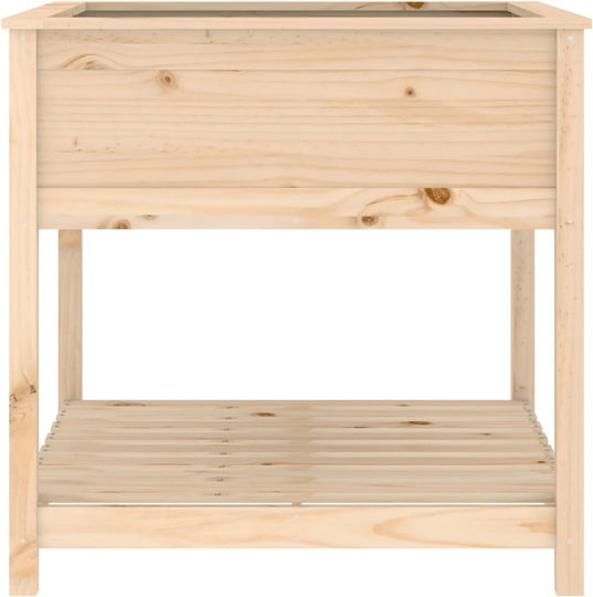 vidaXL Кутия за саксии Дърво Кафяв 82.5x82.5x81см.