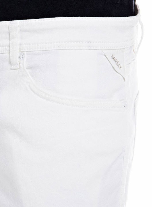 Herrenshorts Jeans Weiß