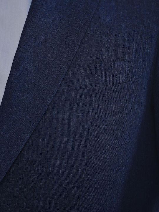 Vier Jahreszeiten-Blazer Tollegno 1900 Modern Fit Don Hering Blau