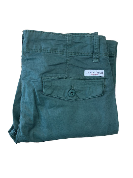 U.S. Polo Assn. Pantaloni chino copii din material textil Verde