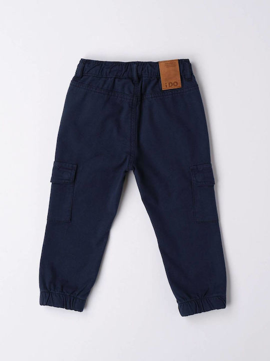 iDO Boys Cargo Trouser Navy Blue 4