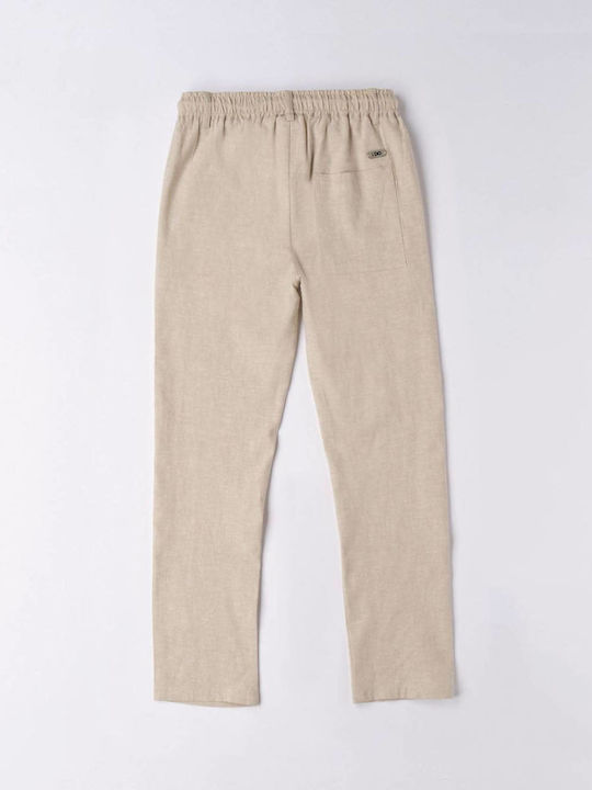 iDO Boys Linen Trouser Beige 4