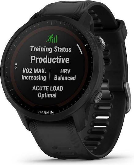Garmin Forerunner 955 Solar 46mm Wasserdicht Smartwatch mit Pulsmesser (Schwarz)
