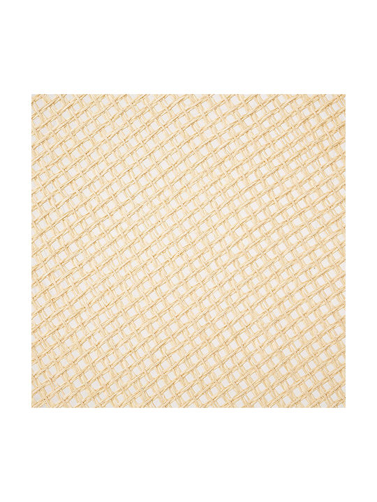 Round Wicker Placemat Rivi White 38cm