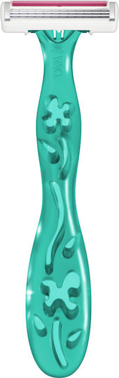 BIC Miss Soleil Aqua Ξυραφάκια Σώματος μιας Χρήσης με 3 Λεπίδες & Λιπαντική Ταινία για Ευαίσθητες Επιδερμίδες 3τμχ