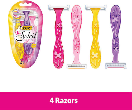 BIC Soleil Color Collect mit & Gleitstreifen 4Stück