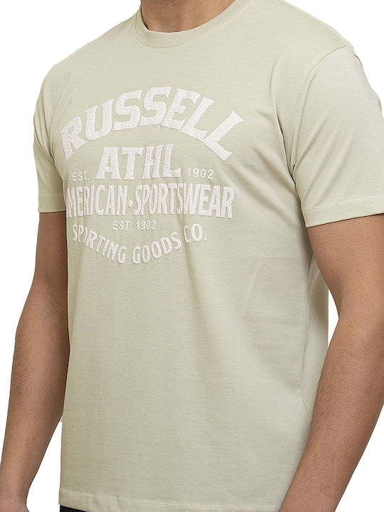 Russell Athletic T-shirt Bărbătesc cu Mânecă Scurtă Bej