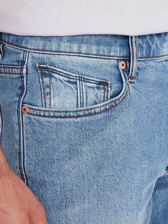 Vorta Men's Jeans Pants with Slim Straight Fit Blue