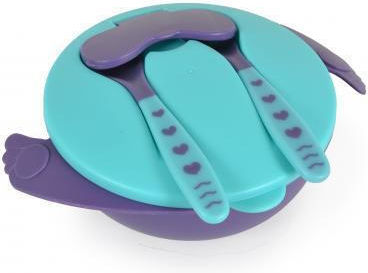 Cangaroo Baby Food Container Set F1730 made of Plastic Blue 3pcs