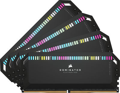 Corsair Dominator Platinum RGB 64GB DDR5 RAM με 4 Modules (4x16GB) και Ταχύτητα 6600 για Desktop