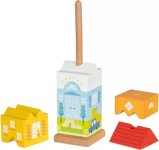 Goki Stacking Toy House made of Wood for 24++ Months
