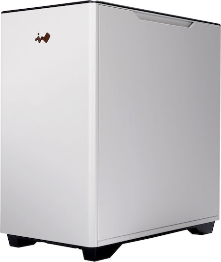 In Win A5 Gaming Midi Tower Κουτί Υπολογιστή με Πλαϊνό Παράθυρο Λευκό