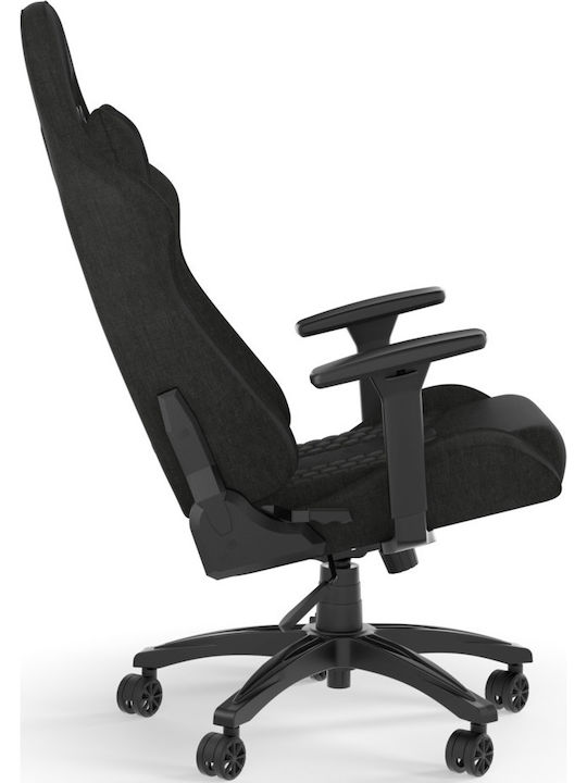 Corsair TC100 Relaxed Υφασμάτινη Καρέκλα Gaming με Ρυθμιζόμενα Μπράτσα Μαύρη
